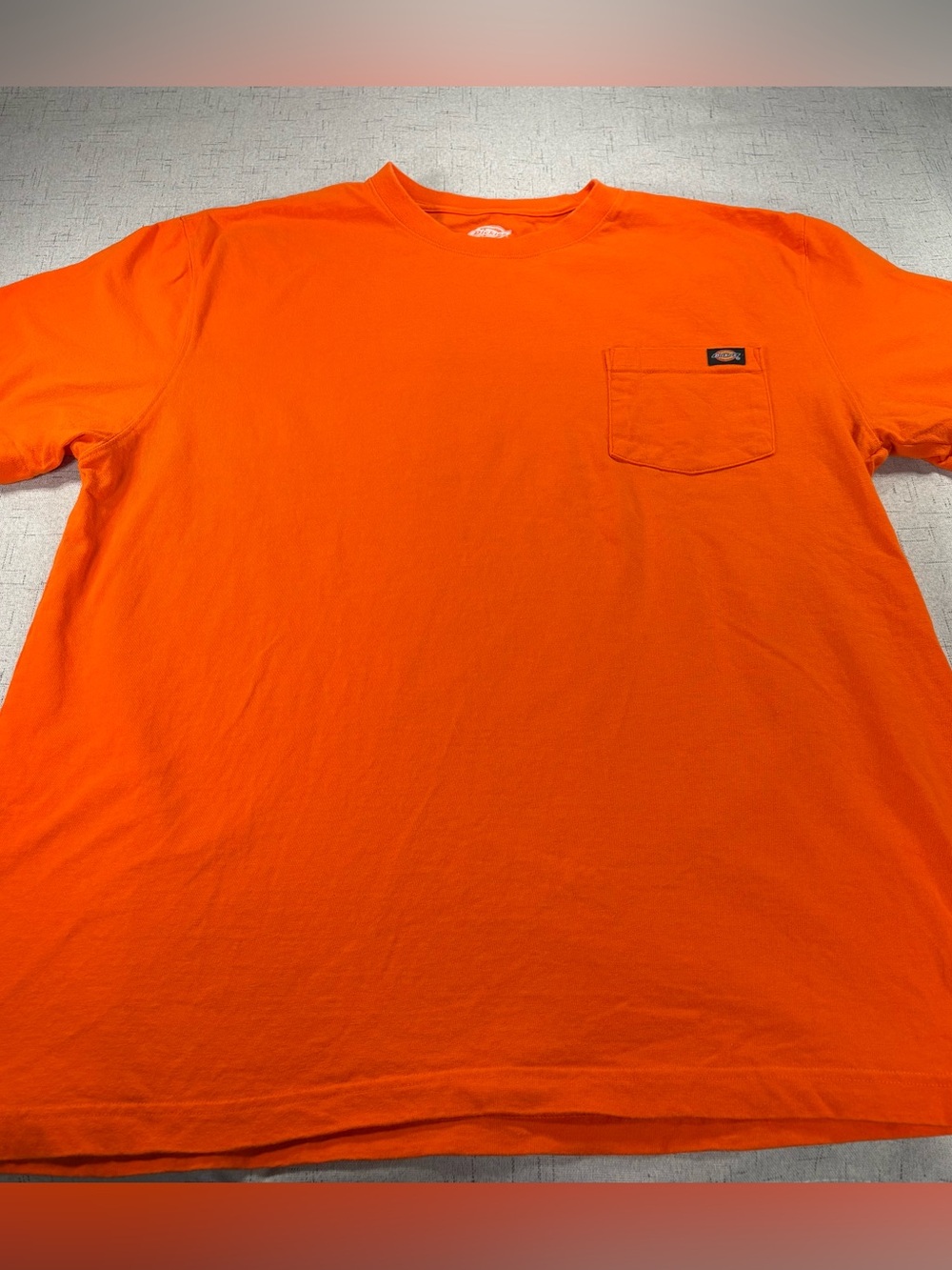Dickies Men's Orange Pocket T-Shirt